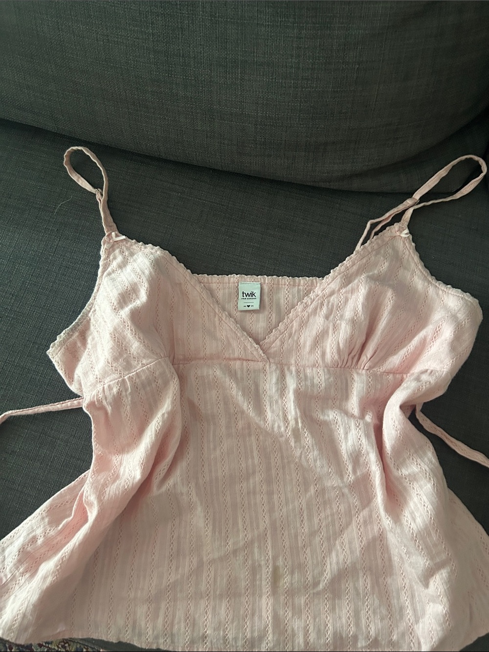 Simons pink baby doll tank
